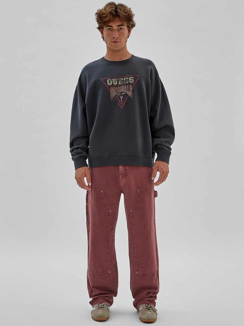 Guess GUESS Originals Vintage Dev Sweatshirt - Jet Black Multi Guess GUESS Originals Vintage Dev Sweatshirt - Jet Black Multi