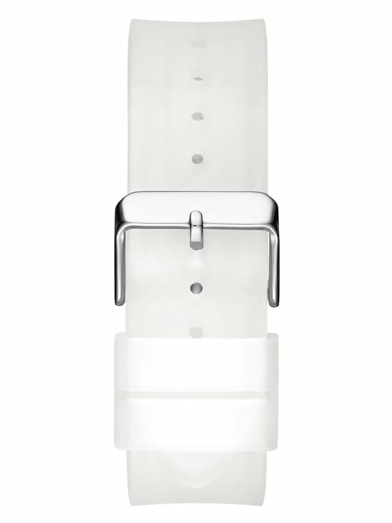 Guess Transparent And Silver-Tone Multifunction Watch - Silver Guess Transparent And Silver-Tone Multifunction Watch - Silver