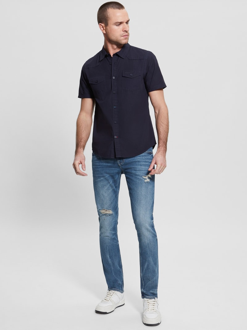 Guess Nottingham Shirt - Bleu &eacute;L&eacute;Gant