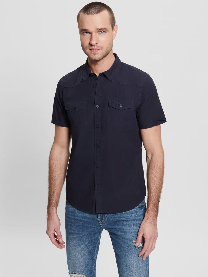Guess Nottingham Shirt - Bleu &eacute;L&eacute;Gant