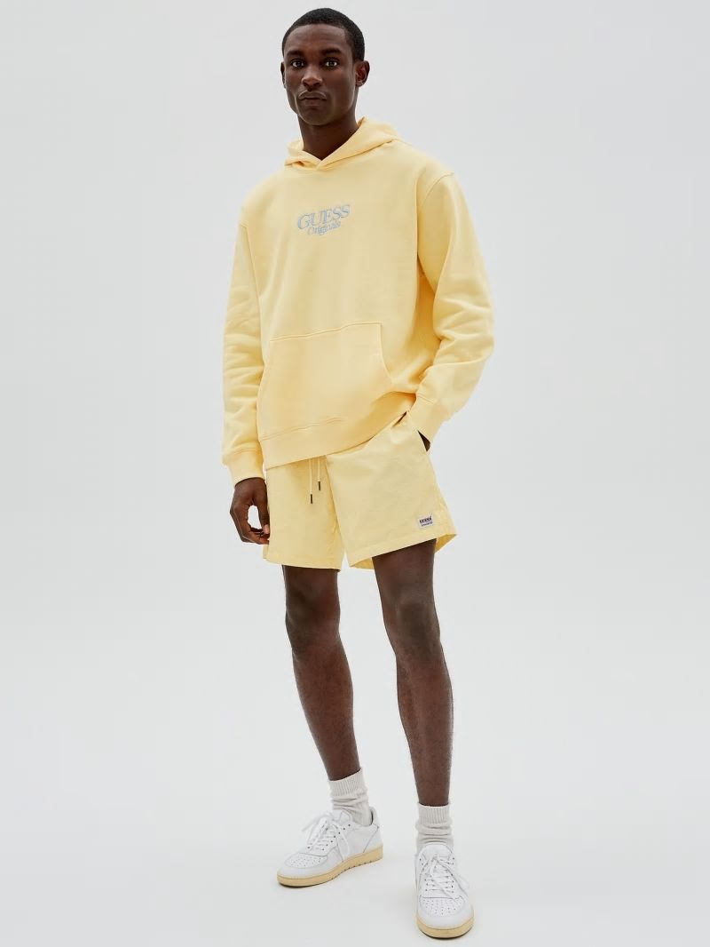 Guess GUESS Originals Nylon Shorts - Butter Corn Guess GUESS Originals Nylon Shorts - Butter Corn