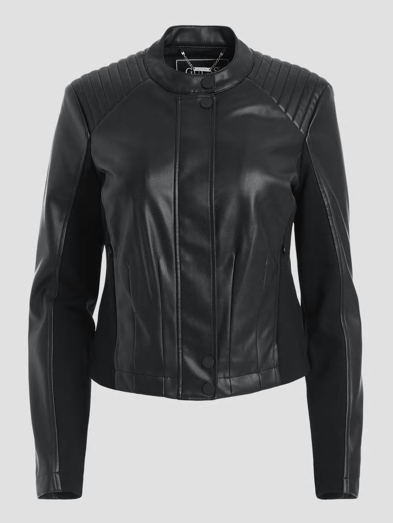 Guess Fiammetta Moto Jacket - Black