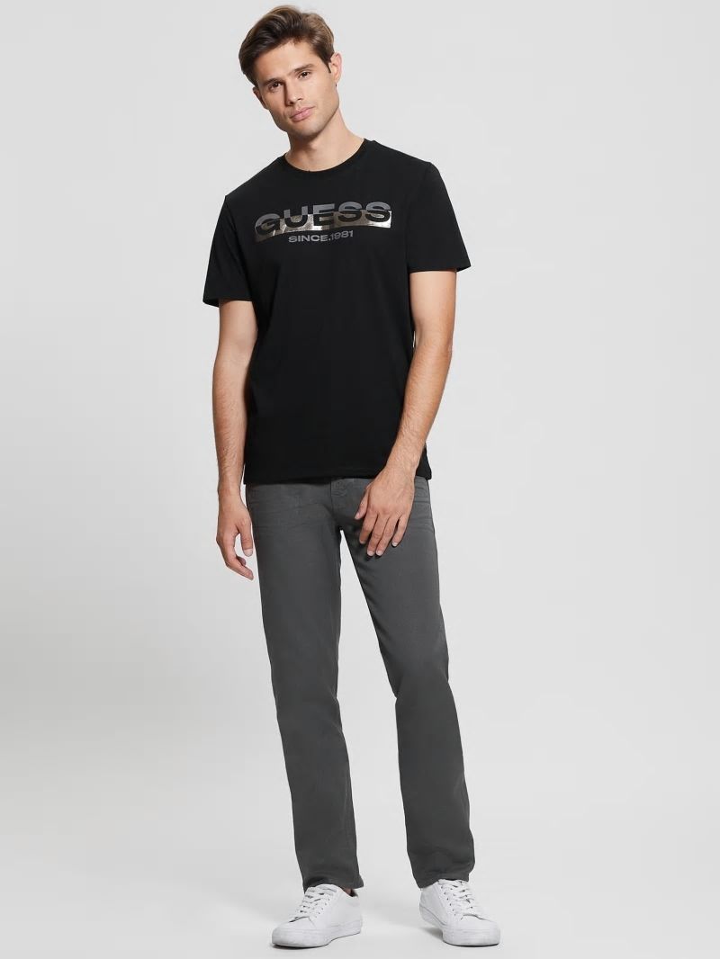 Guess Eco Metallic-Accented Tee - Black Guess Eco Metallic-Accented Tee - Black