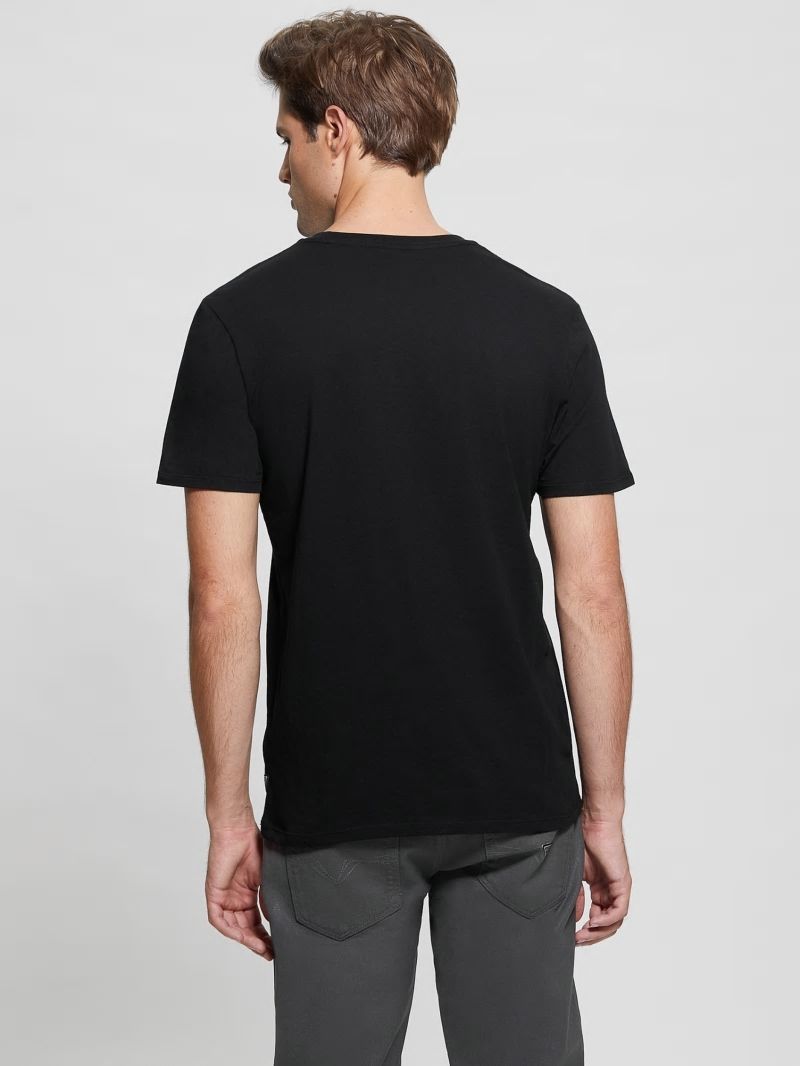 Guess Eco Metallic-Accented Tee - Black Guess Eco Metallic-Accented Tee - Black