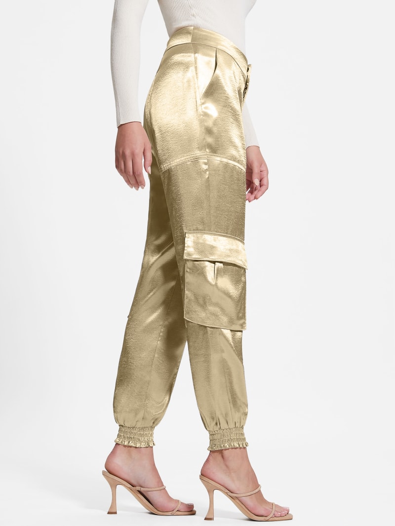 Guess Eco Soundwave Satin Cargo Pants - Cemento Guess Eco Soundwave Satin Cargo Pants - Cemento