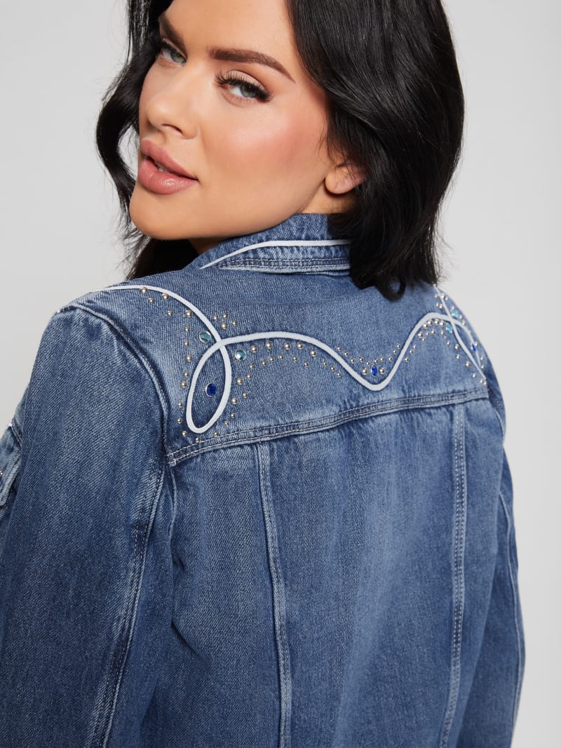 Guess Eco Delya Denim Trucker Jacket - Wild Heart Guess Eco Delya Denim Trucker Jacket - Wild Heart