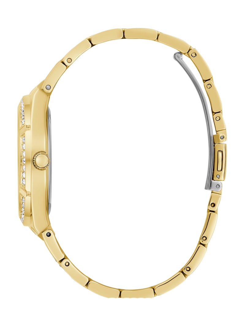 Guess Gold-Tone Cut-Through Multifunction Watch - Gold Guess Gold-Tone Cut-Through Multifunction Watch - Gold