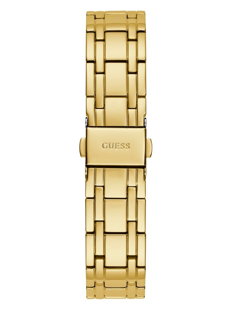 Guess Gold-Tone Cut-Through Multifunction Watch - Gold Guess Gold-Tone Cut-Through Multifunction Watch - Gold