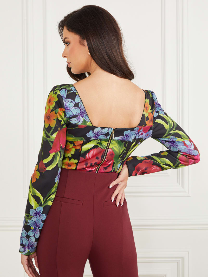 Guess Boldly Blooming Corset Top - Boldly Blooming Print Guess Boldly Blooming Corset Top - Boldly Blooming Print