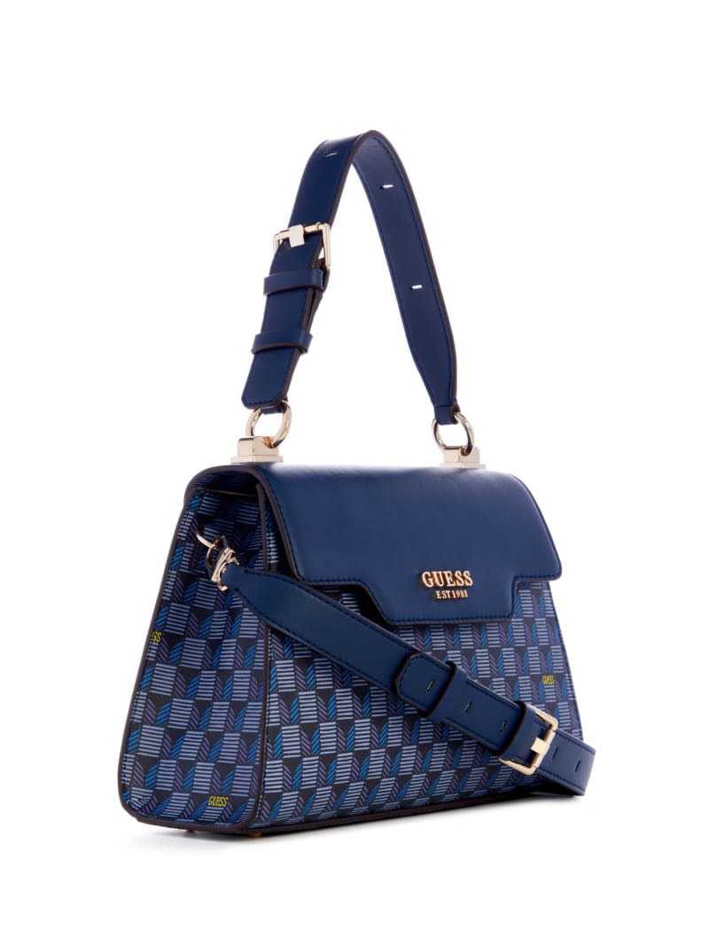 Guess Hallie Mini Fold-Over Flap Crossbody - Burnt Orange Guess Hallie Mini Fold-Over Flap Crossbody - Burnt Orange
