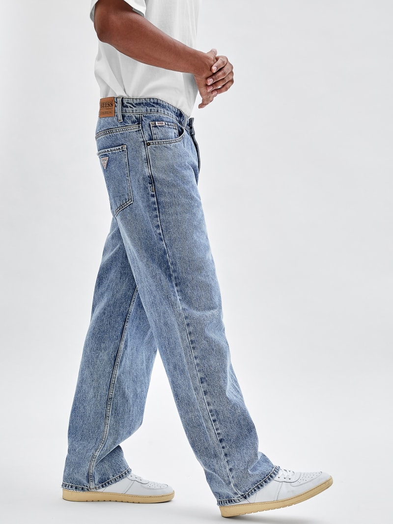 Guess GUESS Originals Relaxed Pants - Go Johnny Medium Wash Guess GUESS Originals Relaxed Pants - Go Johnny Medium Wash
