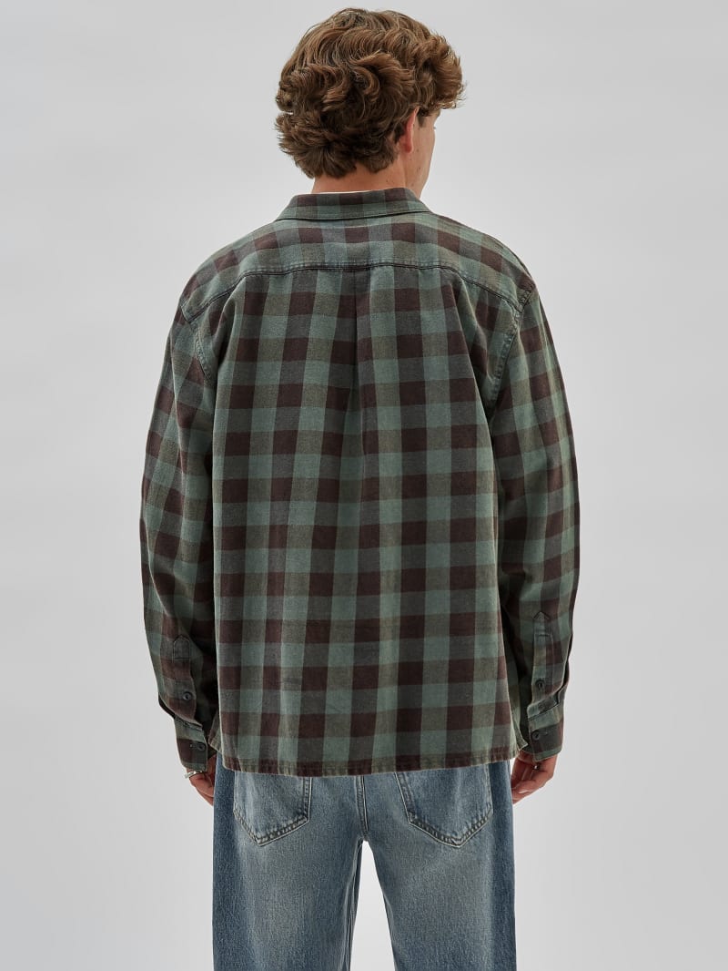 Guess GUESS Originals Brushed Gingham Flannel - Jet Black Multi Guess GUESS Originals Brushed Gingham Flannel - Jet Black Multi