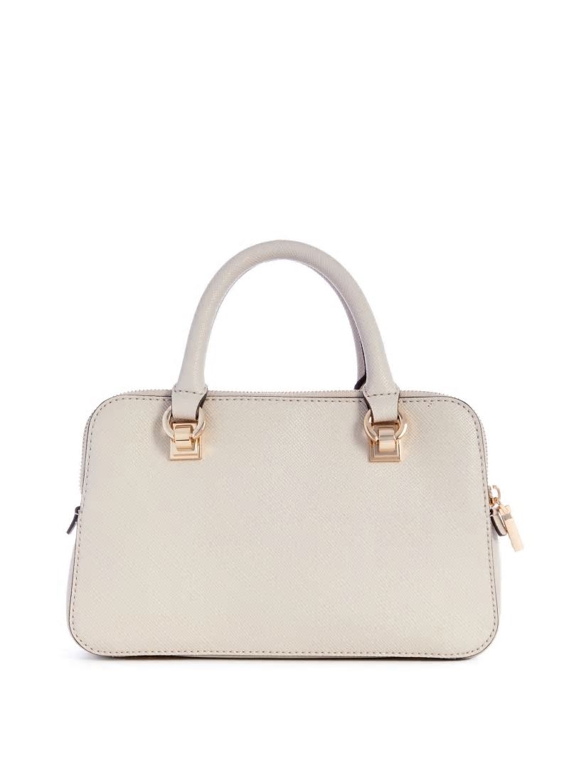Guess Brynlee Small Status Satchel - White Guess Brynlee Small Status Satchel - White