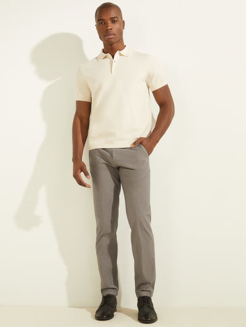 Guess New Original Chino Pant - Sandal Wood/Black Stripes Guess New Original Chino Pant - Sandal Wood/Black Stripes