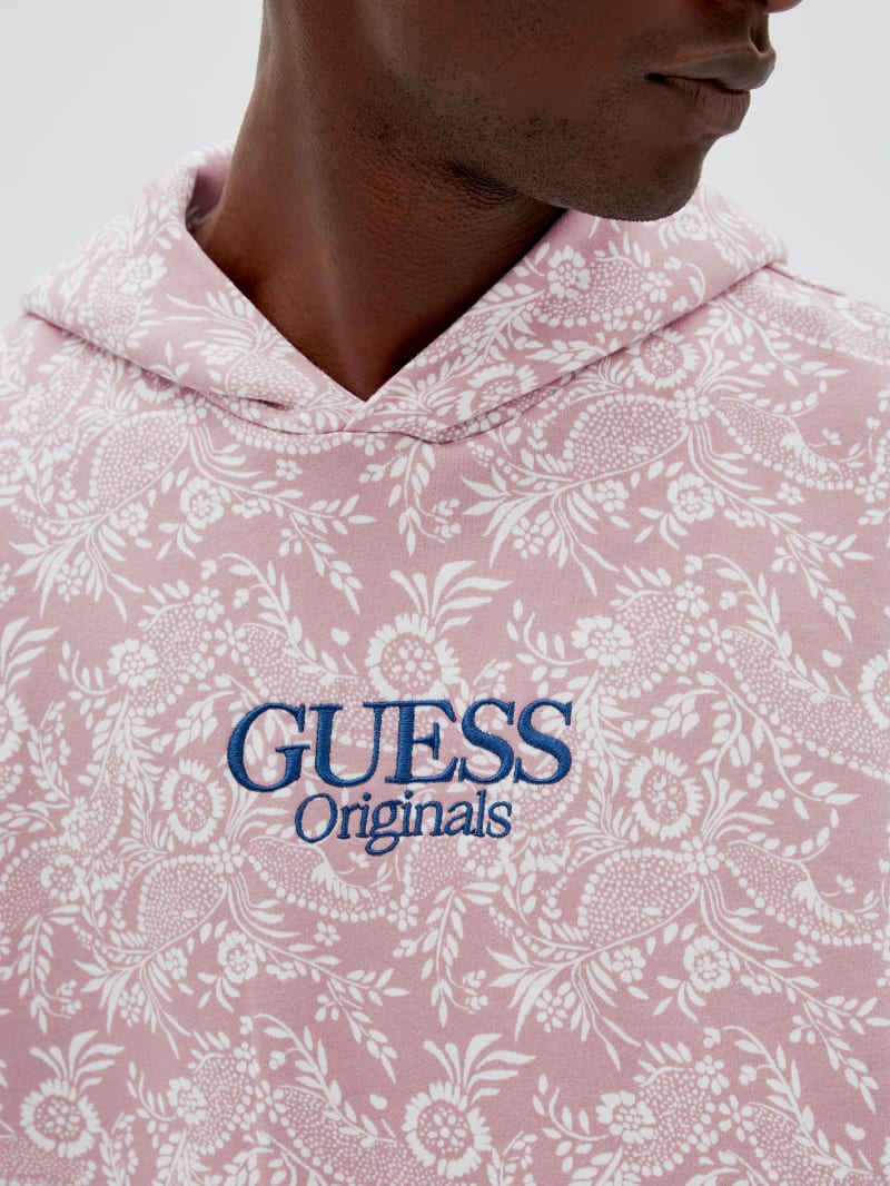 Guess GUESS Originals Bandana Hoodie - Charming Purple Multi Guess GUESS Originals Bandana Hoodie - Charming Purple Multi