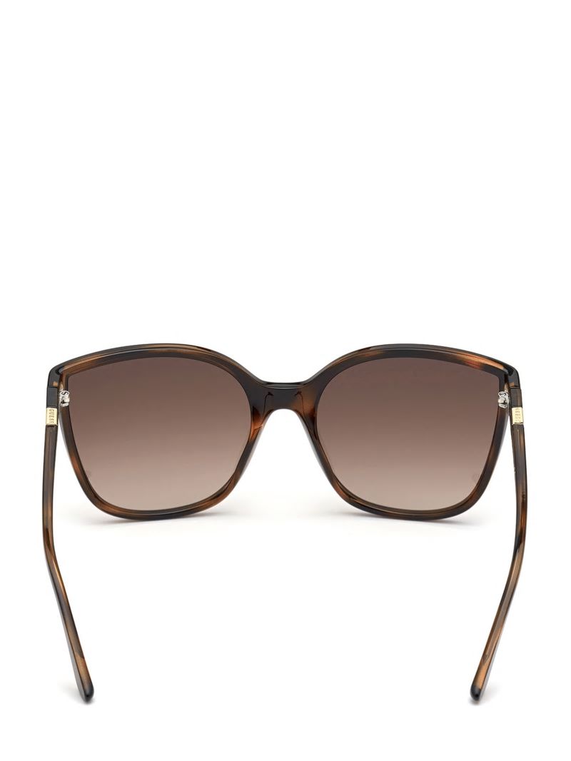 Guess Oversized Cat-Eye Sunglasses - Dark Havana/Gradient Brn Guess Oversized Cat-Eye Sunglasses - Dark Havana/Gradient Brn