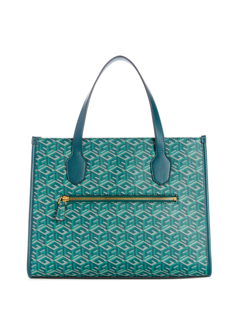 Guess Silvana G Cube Tote - Hunter Logo Guess Silvana G Cube Tote - Hunter Logo