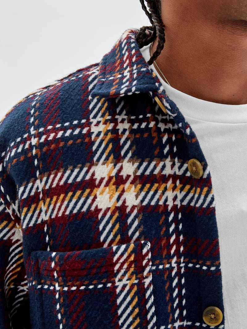 Guess GUESS Originals Shirt Jacket - Medieval Blue Guess GUESS Originals Shirt Jacket - Medieval Blue
