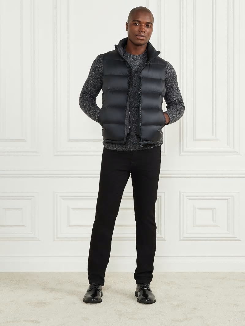 Guess Down Puffer Vest - Bleu &eacute;L&eacute;Gant