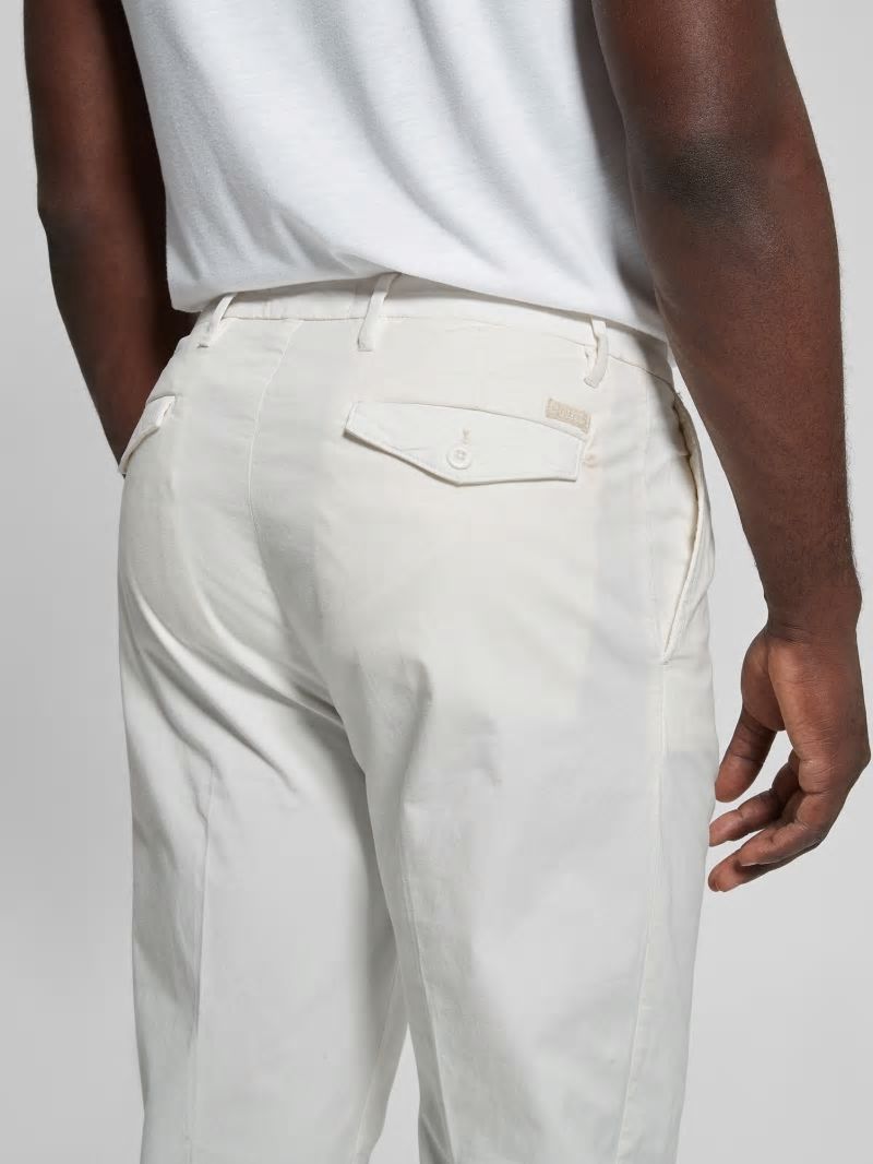 Guess Noah Straight Pants - Salt White Guess Noah Straight Pants - Salt White