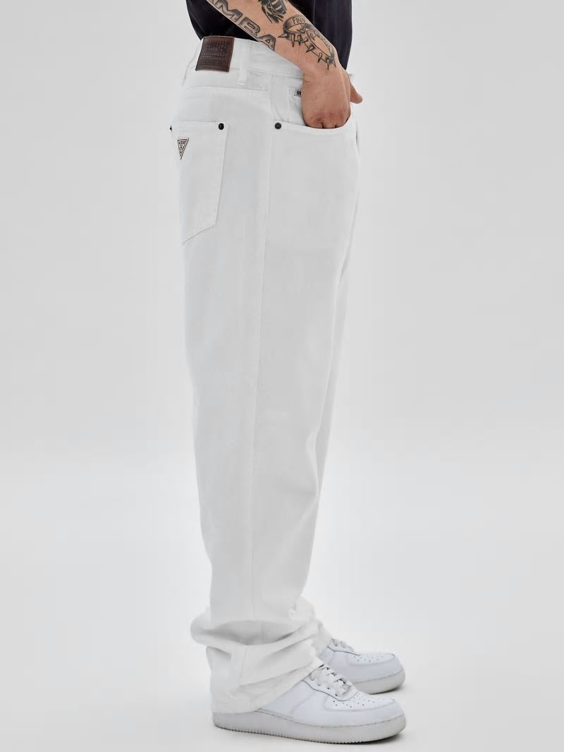 Guess GUESS Originals Kit Relaxed Jeans - Pure White Guess GUESS Originals Kit Relaxed Jeans - Pure White
