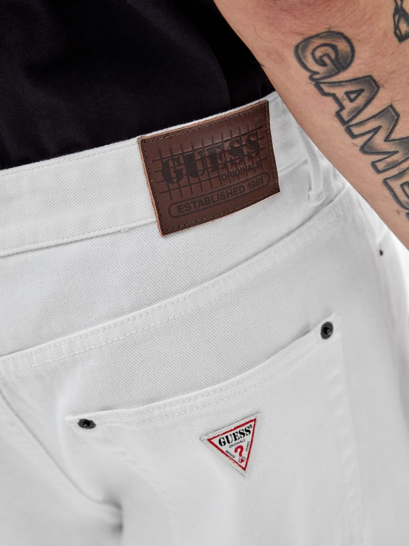 Guess GUESS Originals Kit Relaxed Jeans - Pure White Guess GUESS Originals Kit Relaxed Jeans - Pure White