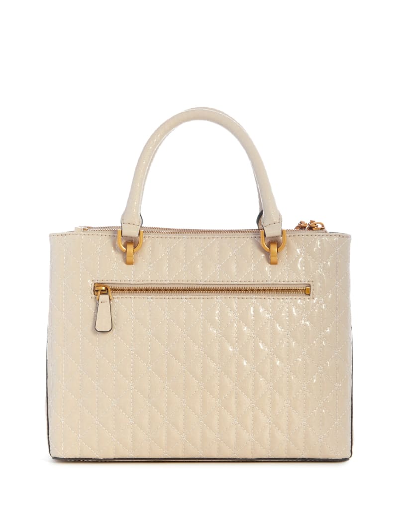 Guess Aveta Status Satchel - Off White Guess Aveta Status Satchel - Off White