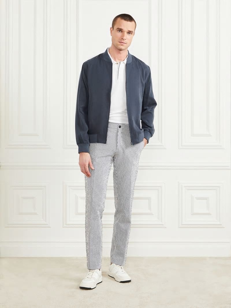 Guess Eco Classic Flight Jacket - Bleu &eacute;L&eacute;Gant