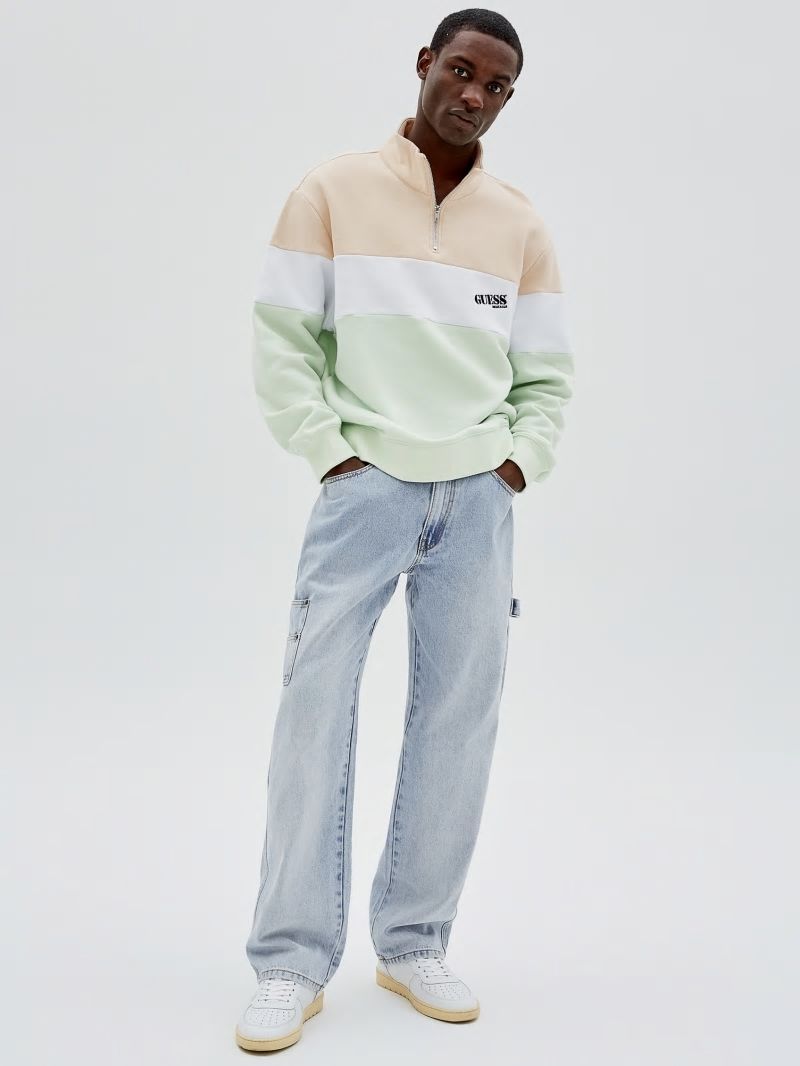 Guess GUESS Originals Half-Zip Pullover - Morning Haze Multi Guess GUESS Originals Half-Zip Pullover - Morning Haze Multi