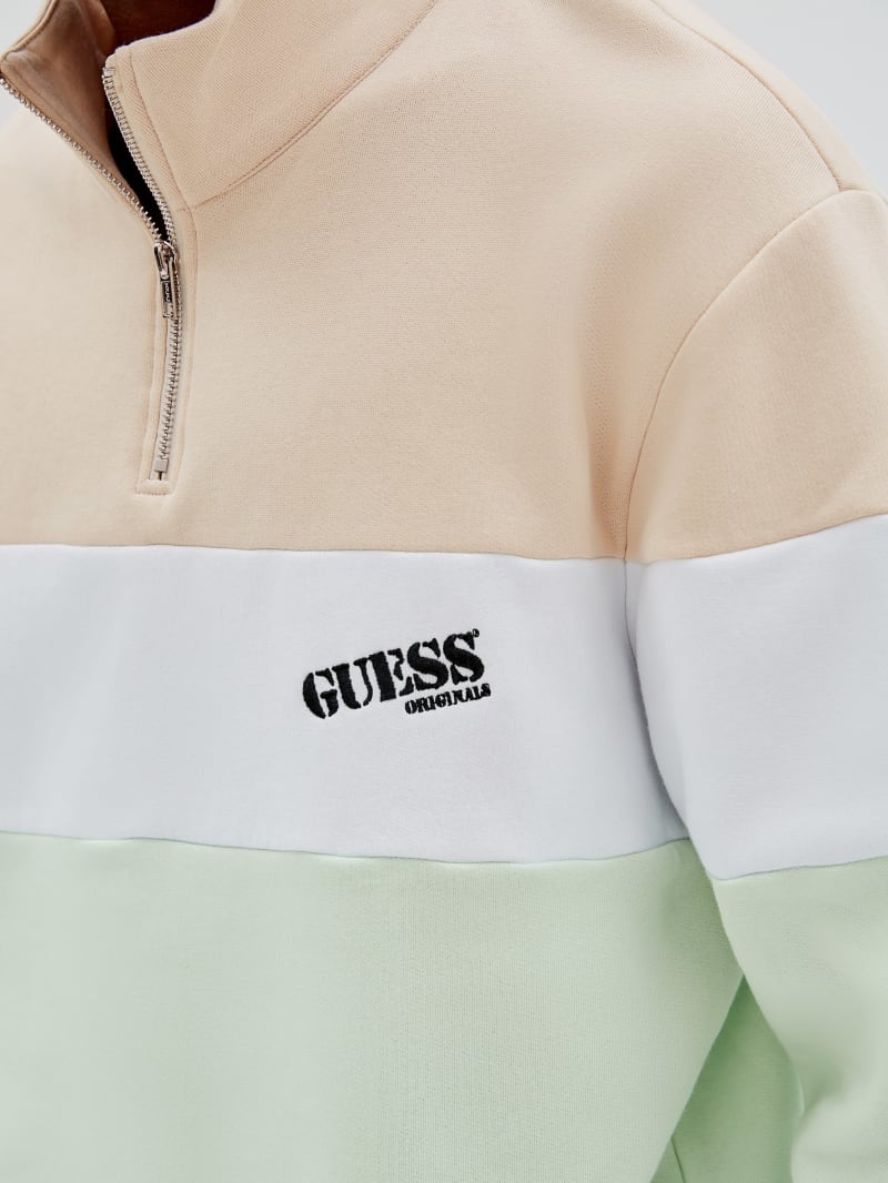 Guess GUESS Originals Half-Zip Pullover - Morning Haze Multi Guess GUESS Originals Half-Zip Pullover - Morning Haze Multi