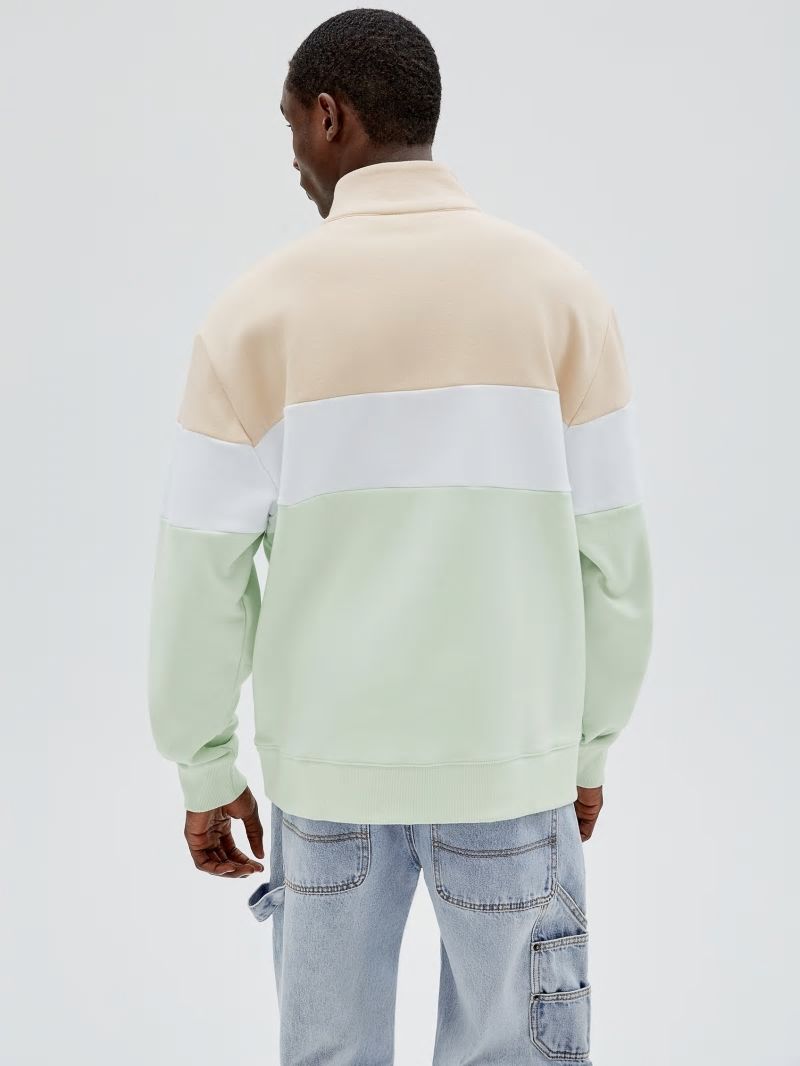 Guess GUESS Originals Half-Zip Pullover - Morning Haze Multi Guess GUESS Originals Half-Zip Pullover - Morning Haze Multi