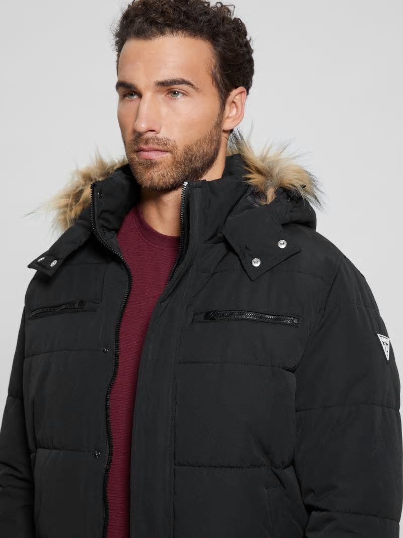 Guess Heavy Flight Puffer Jacket - Black Guess Heavy Flight Puffer Jacket - Black