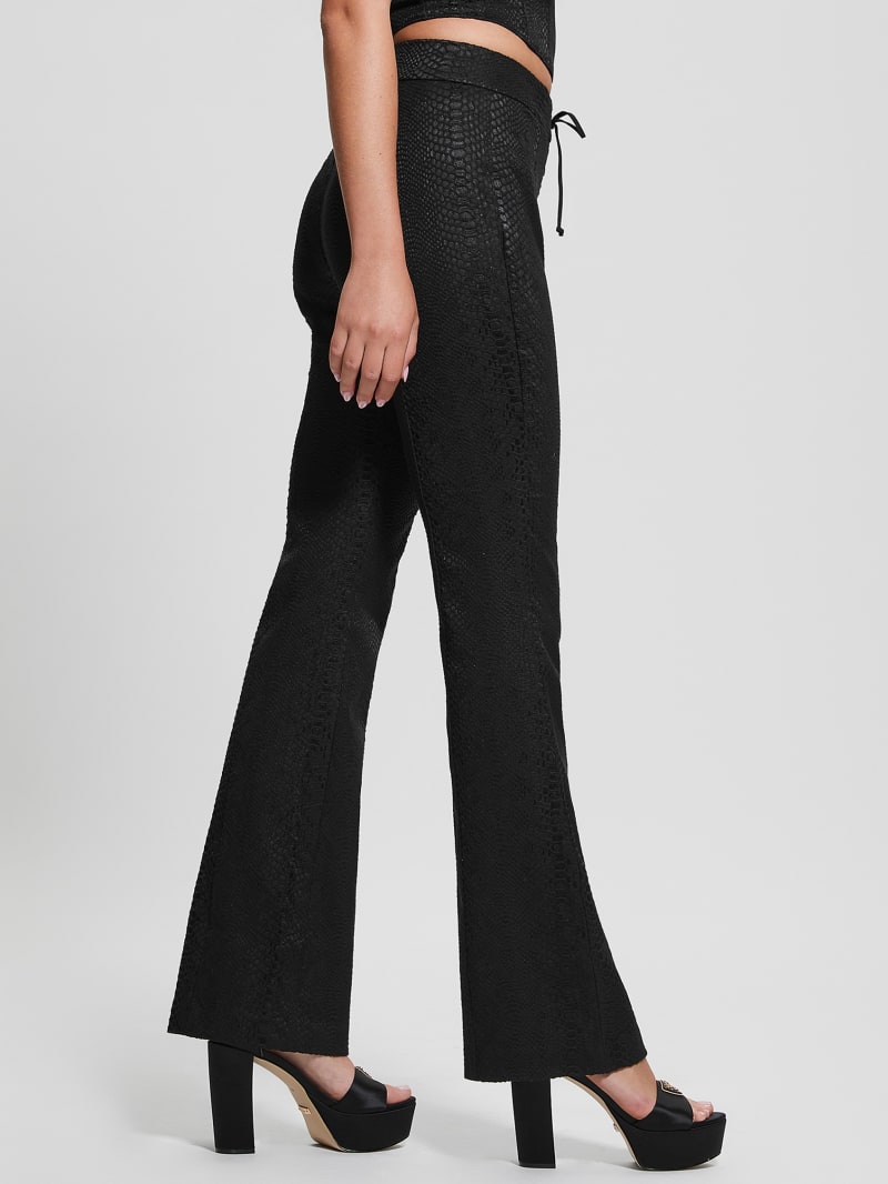 Guess Kiersten Lace-Up Pants - Black Guess Kiersten Lace-Up Pants - Black