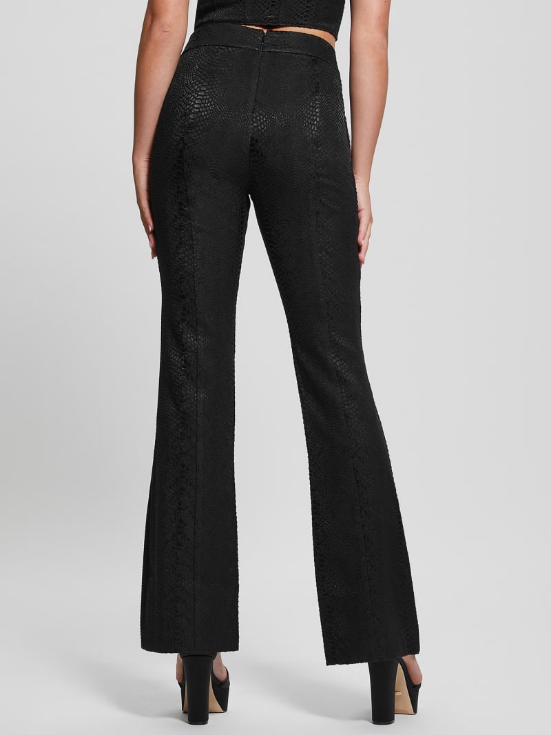 Guess Kiersten Lace-Up Pants - Black Guess Kiersten Lace-Up Pants - Black