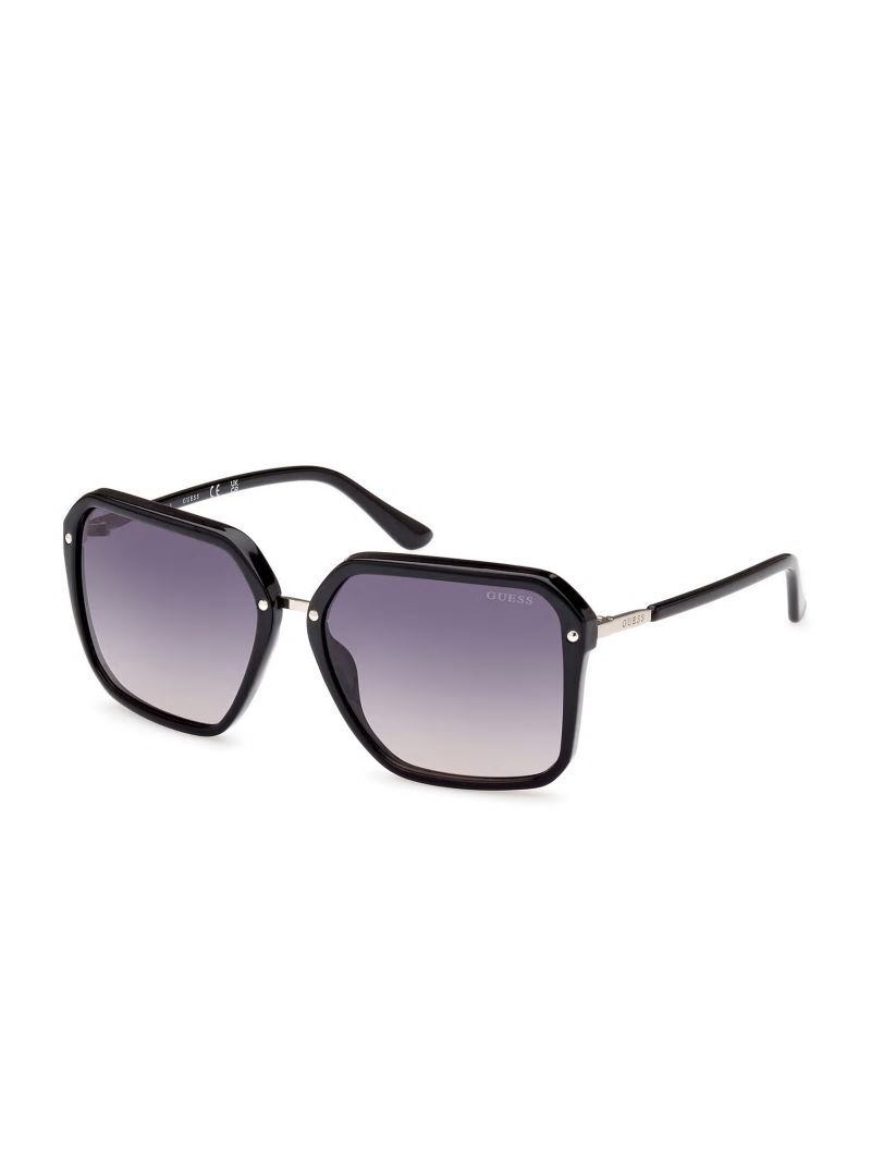 Guess Elena Oversized Square Sunglasses - Silver Guess Elena Oversized Square Sunglasses - Silver