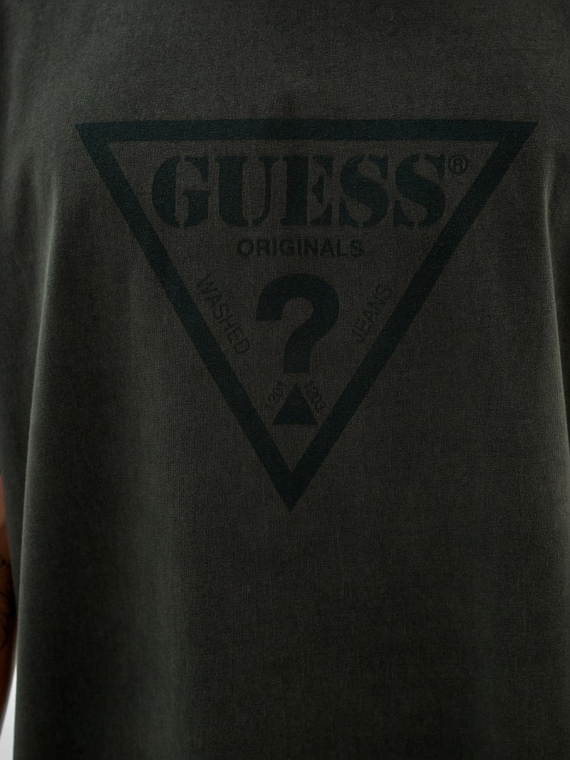 Guess GUESS Originals Triangle Tee - Green Duffel Multi Guess GUESS Originals Triangle Tee - Green Duffel Multi