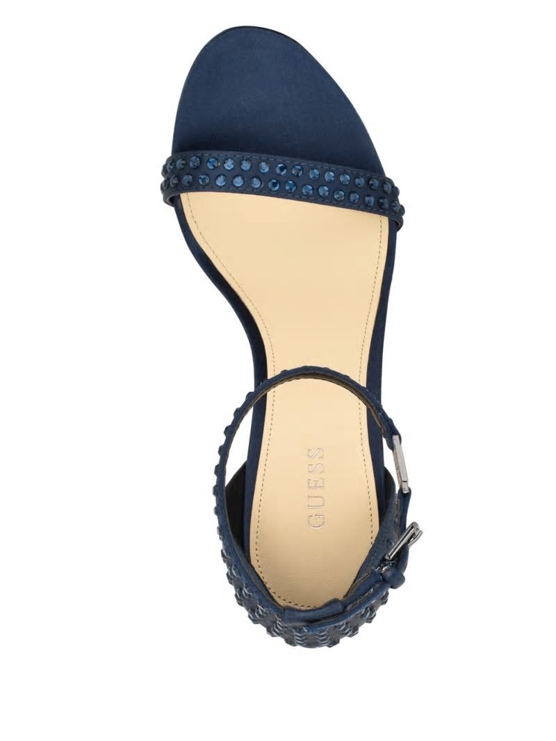 Guess Kabaile Rhinestone Heels - Dark Blue 400 Guess Kabaile Rhinestone Heels - Dark Blue 400