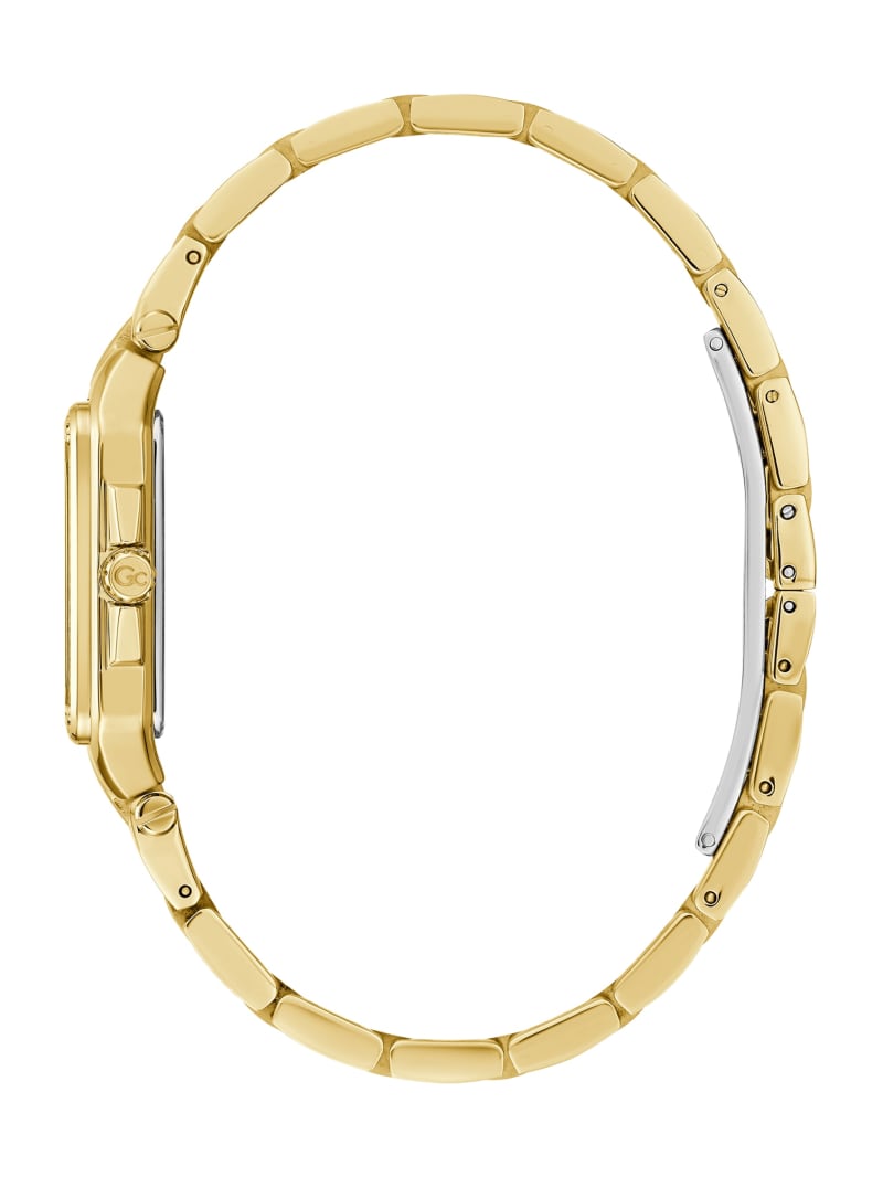 Guess Gc Petite Square Gold-Tone Analog Watch - Gold Guess Gc Petite Square Gold-Tone Analog Watch - Gold