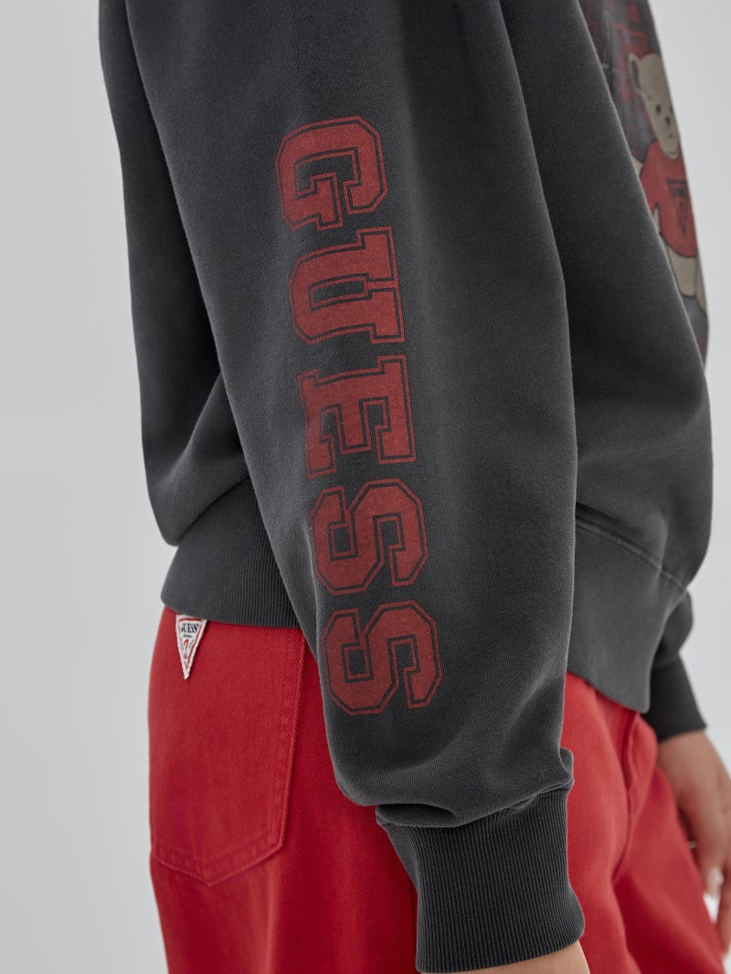 Guess GUESS Originals Bear Oversize Crewneck - Jet Black Multi Guess GUESS Originals Bear Oversize Crewneck - Jet Black Multi