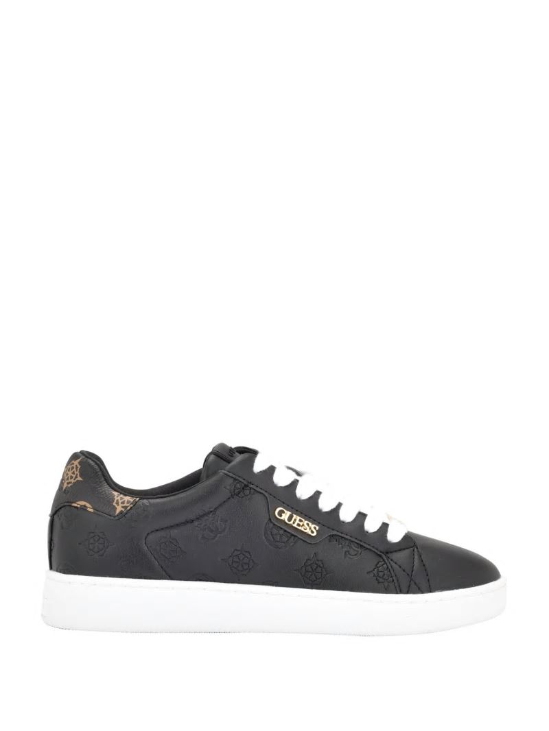 Guess Renzy Debossed Logo Low-Top Sneakers - Black 001 Guess Renzy Debossed Logo Low-Top Sneakers - Black 001