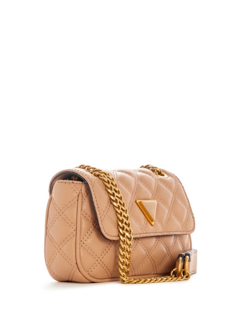 Guess Giully Mini Convertible Crossbody - Beige Overflow Guess Giully Mini Convertible Crossbody - Beige Overflow