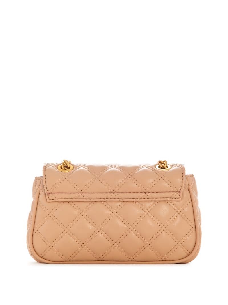 Guess Giully Mini Convertible Crossbody - Beige Overflow Guess Giully Mini Convertible Crossbody - Beige Overflow