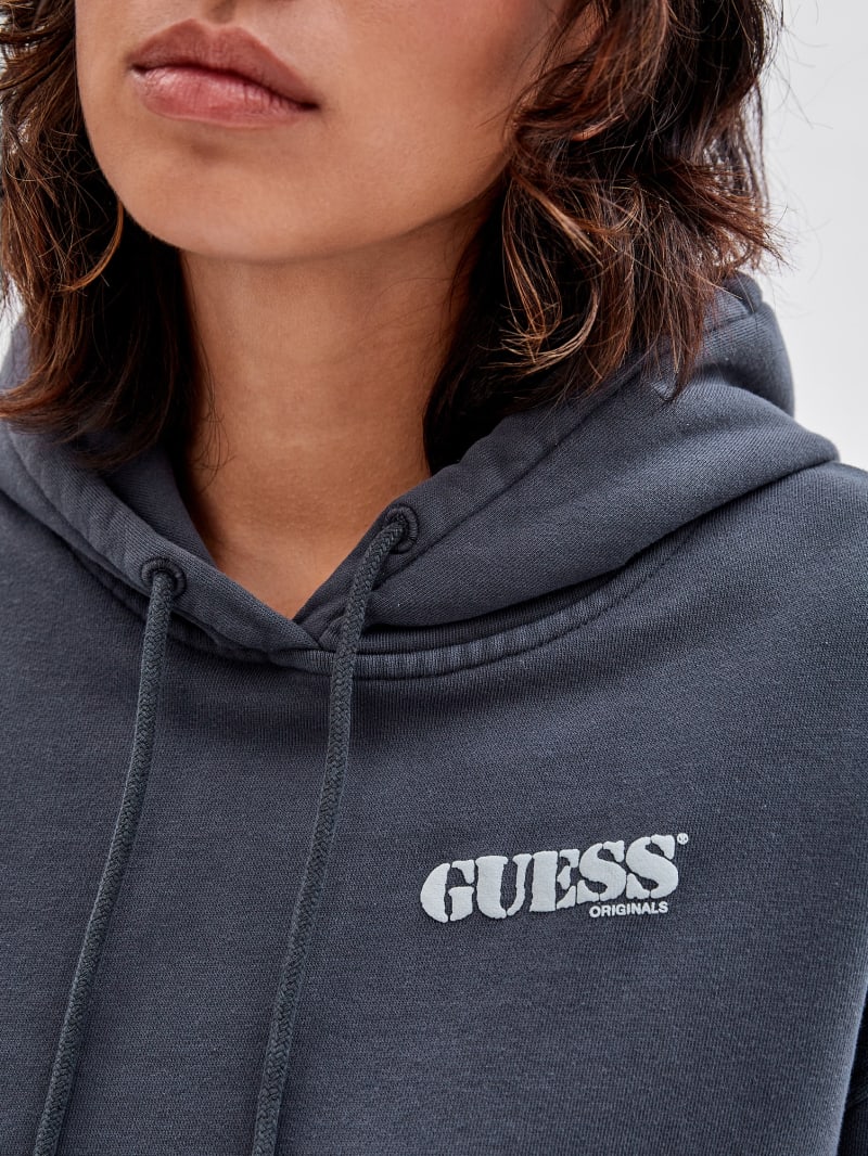 Guess GUESS Originals x Batman Cropped Hoodie - Jet Black Multi Guess GUESS Originals x Batman Cropped Hoodie - Jet Black Multi
