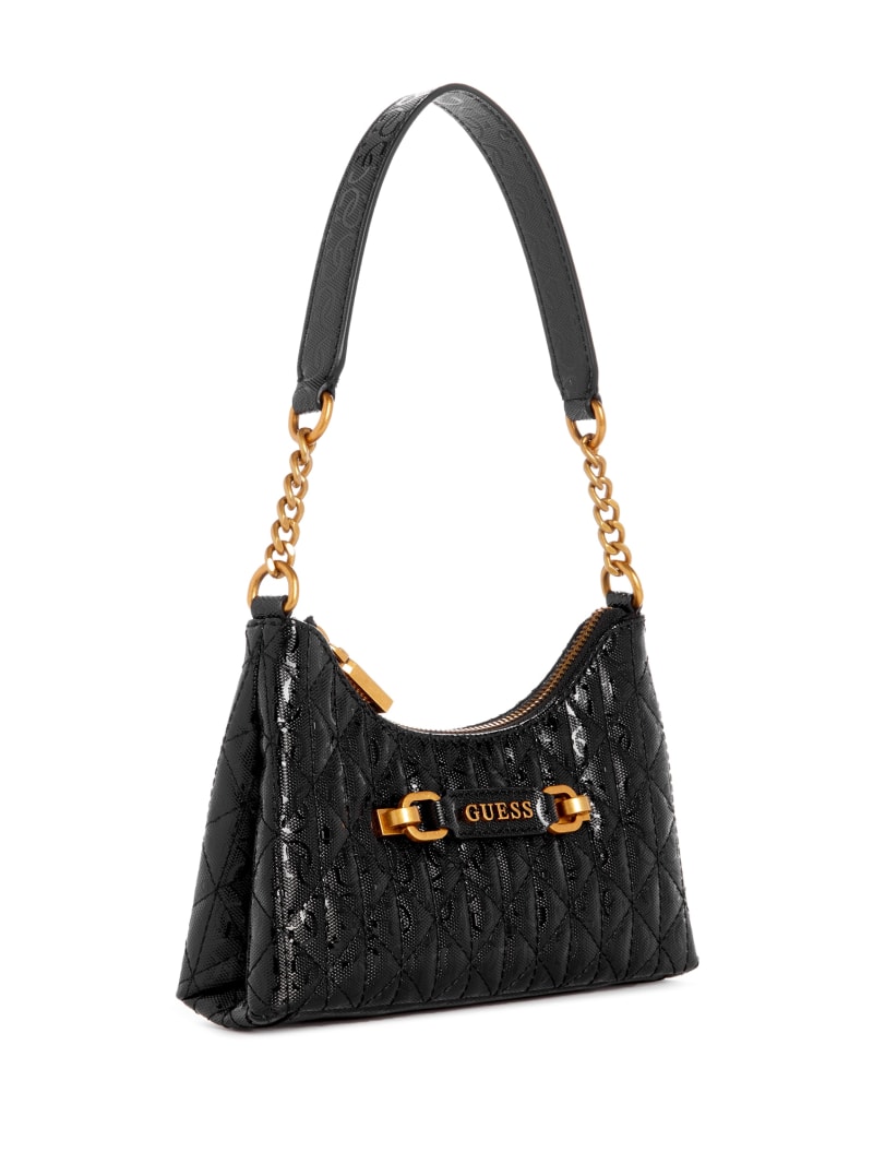 Guess Aveta Mini Top Shoulder Bag - Black Guess Aveta Mini Top Shoulder Bag - Black