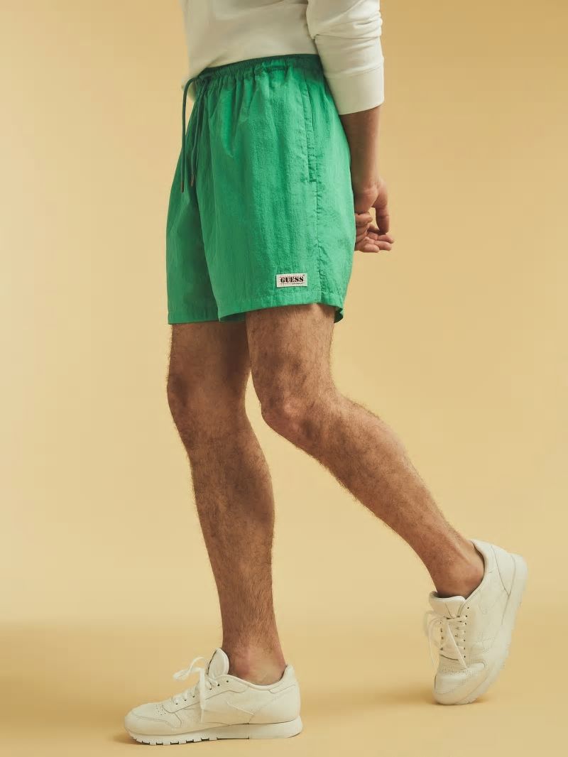 Guess GUESS Originals Kit Nylon Shorts - Rush Green Guess GUESS Originals Kit Nylon Shorts - Rush Green