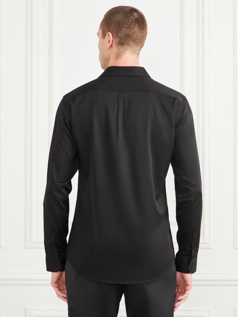 Guess Eco Jacob It Notched Shirt - Black Guess Eco Jacob It Notched Shirt - Black