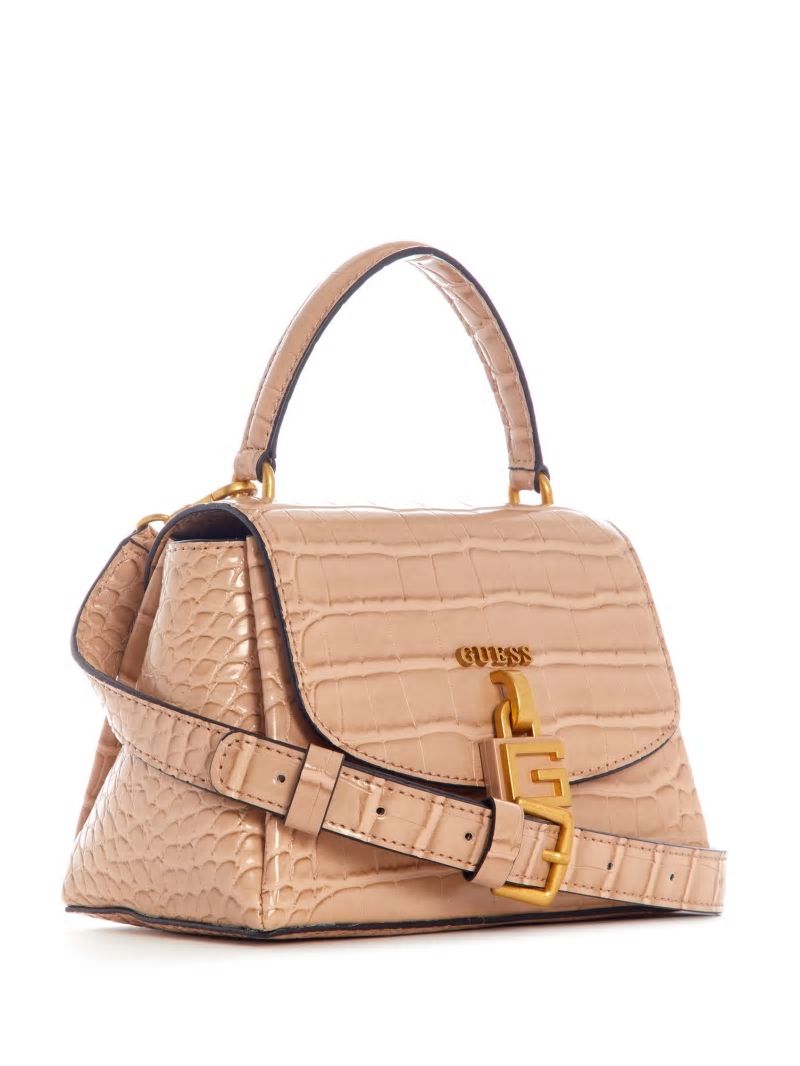 Guess Montreal Faux-Crocodile Mini Crossbody - Taupe Guess Montreal Faux-Crocodile Mini Crossbody - Taupe