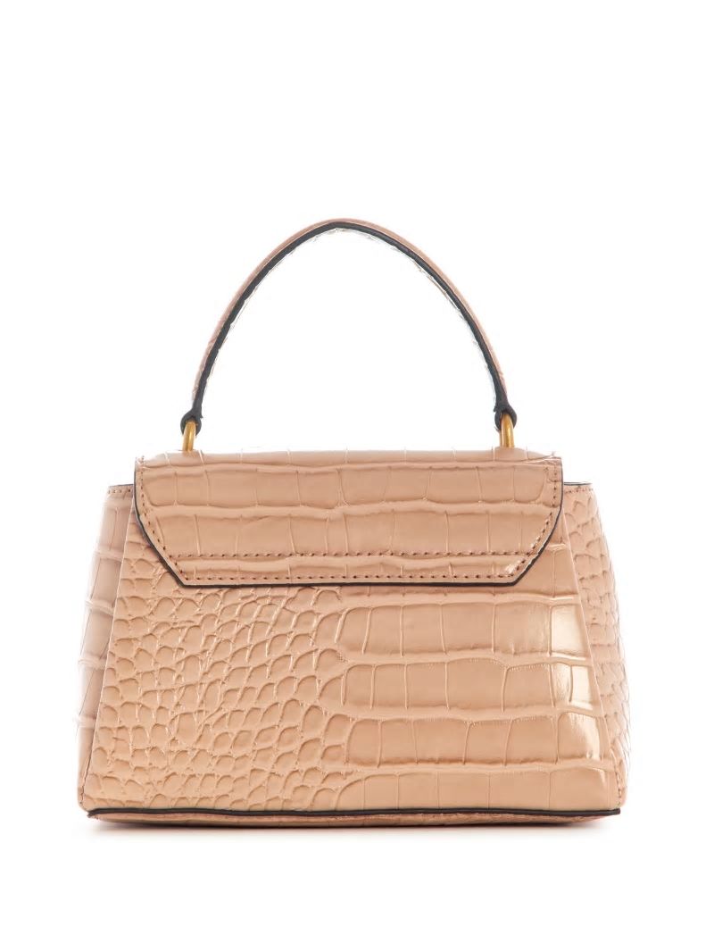 Guess Montreal Faux-Crocodile Mini Crossbody - Taupe Guess Montreal Faux-Crocodile Mini Crossbody - Taupe