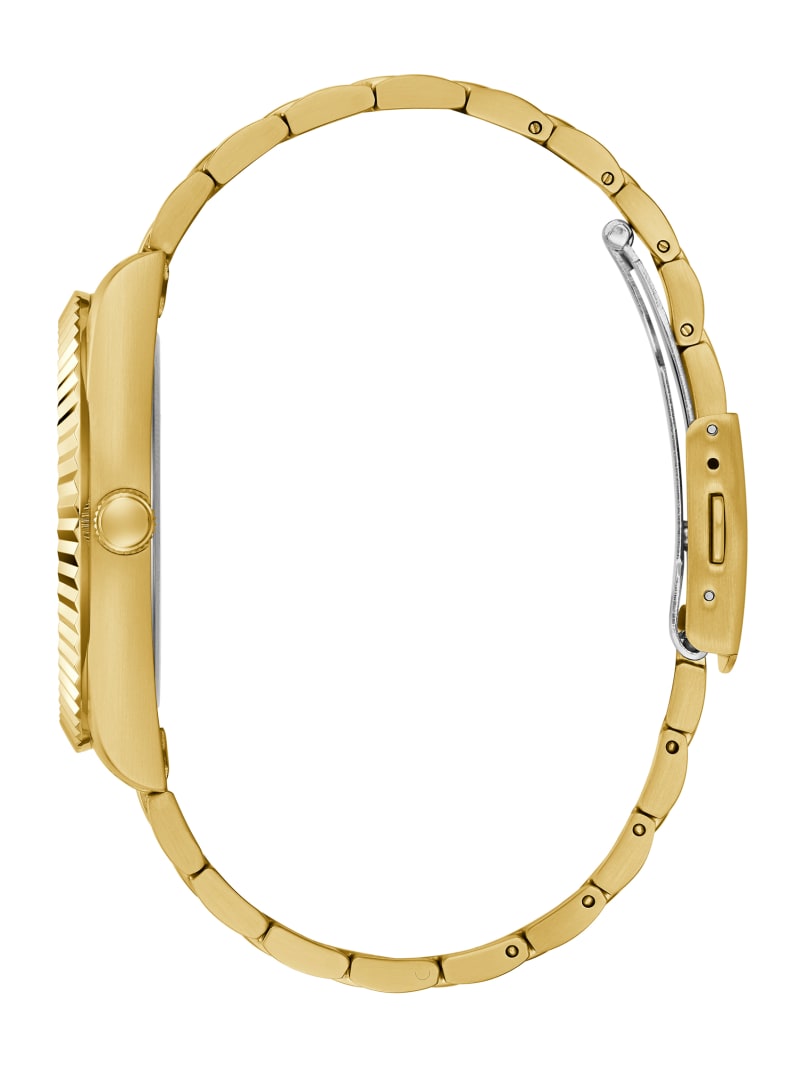 Guess Connoisseur Gold-Tone and Black Analog Watch - Gold Guess Connoisseur Gold-Tone and Black Analog Watch - Gold
