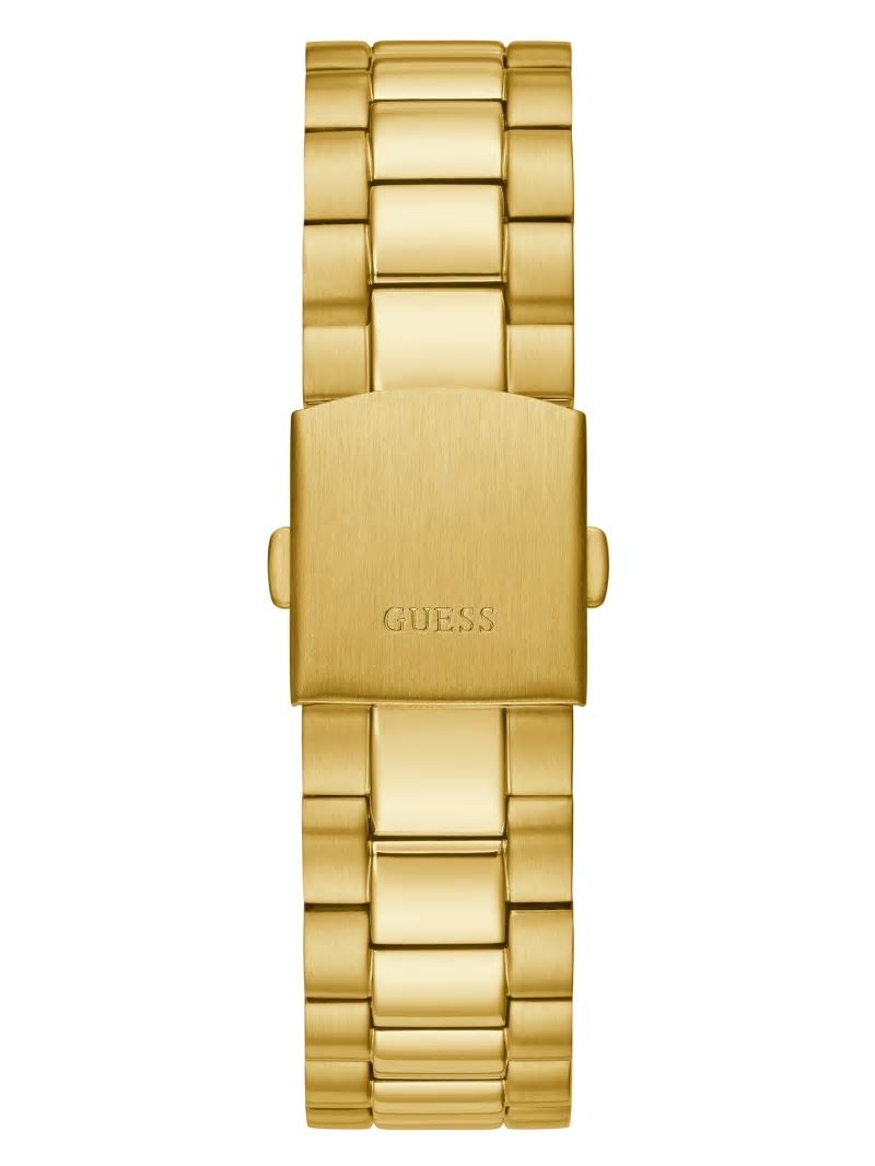 Guess Connoisseur Gold-Tone and Black Analog Watch - Gold Guess Connoisseur Gold-Tone and Black Analog Watch - Gold